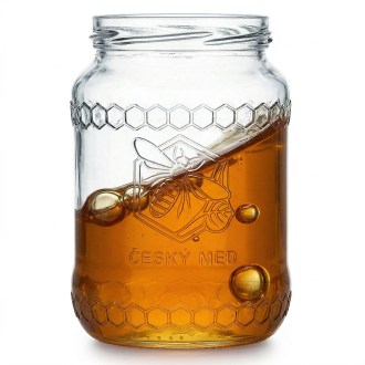 Sklenice Med 770 ml/1kg medu - 8,2 Kč/ks OSOBNÍ ODBĚR ÚJEZD